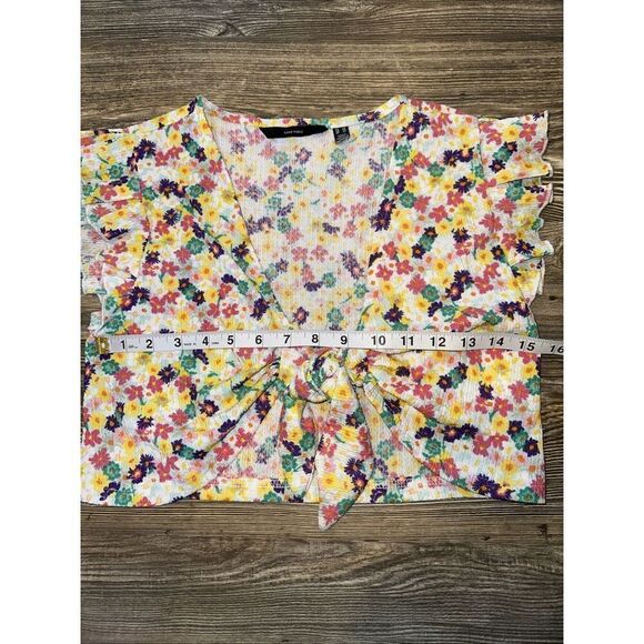 VERO MODA Floral Crop Top. Size XS. Floral Design. NWOT. N - Picture 6 of 7
